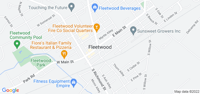 Map of business location