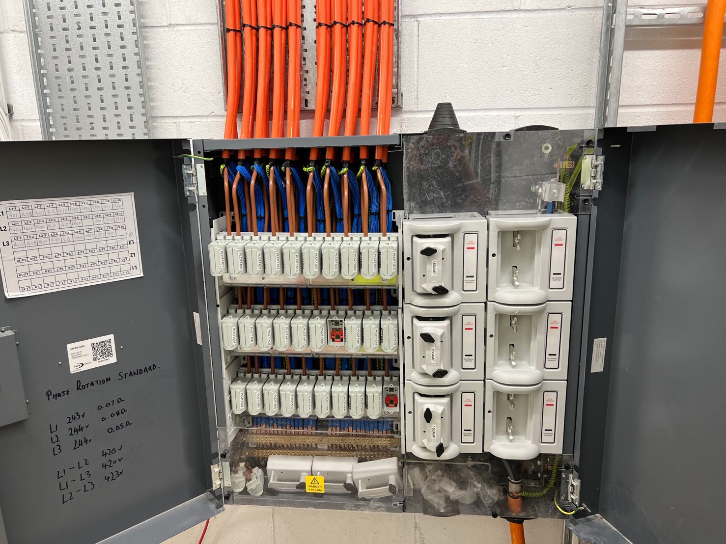 DP Cable Jointing | A large electrical box with a lot of wires coming out of it.