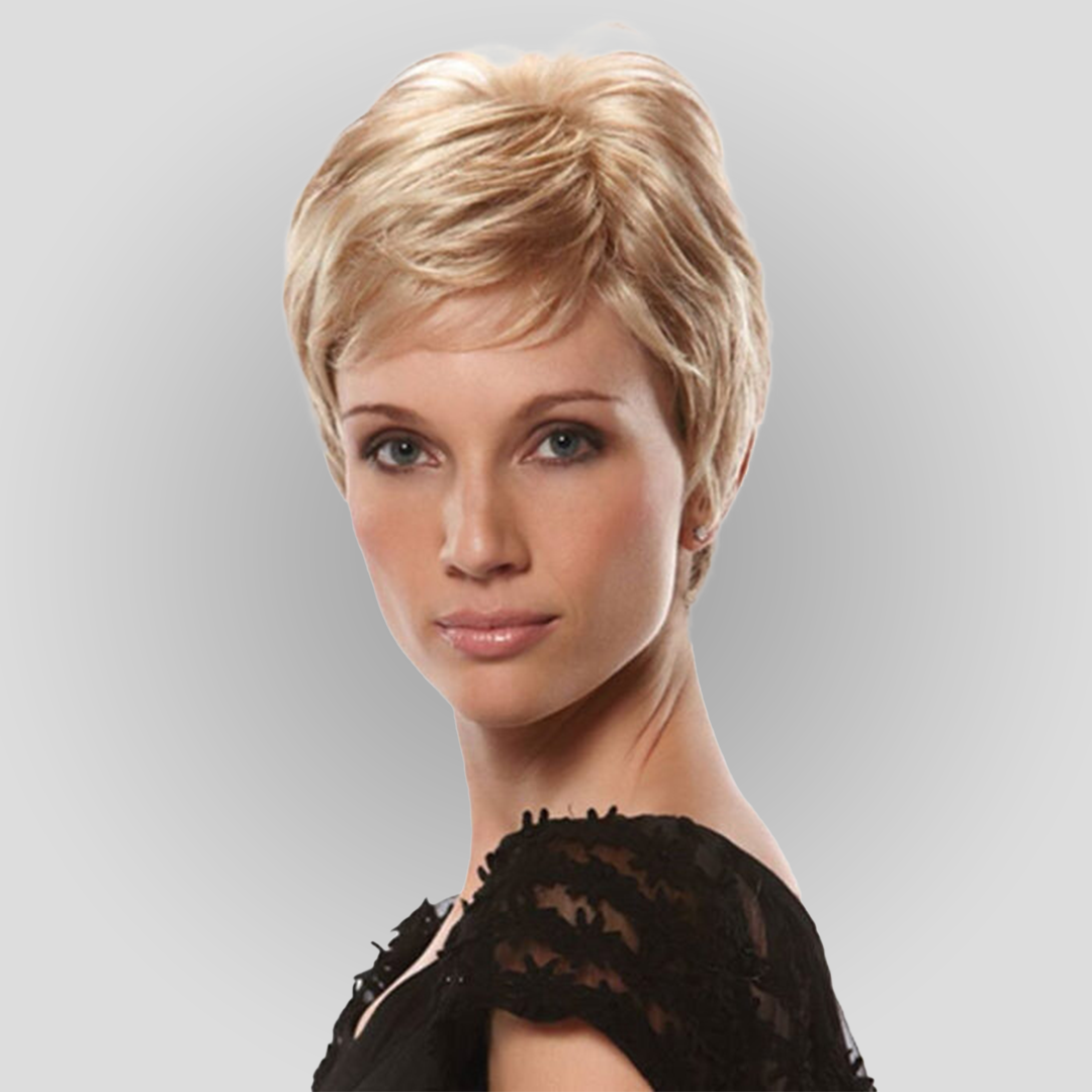 short blonde Fibre Wig