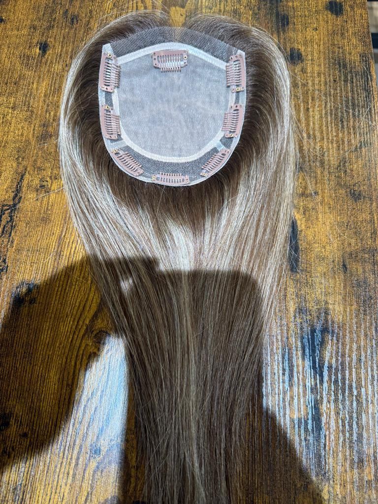 Brunette Parting Coverage Hair Topper
