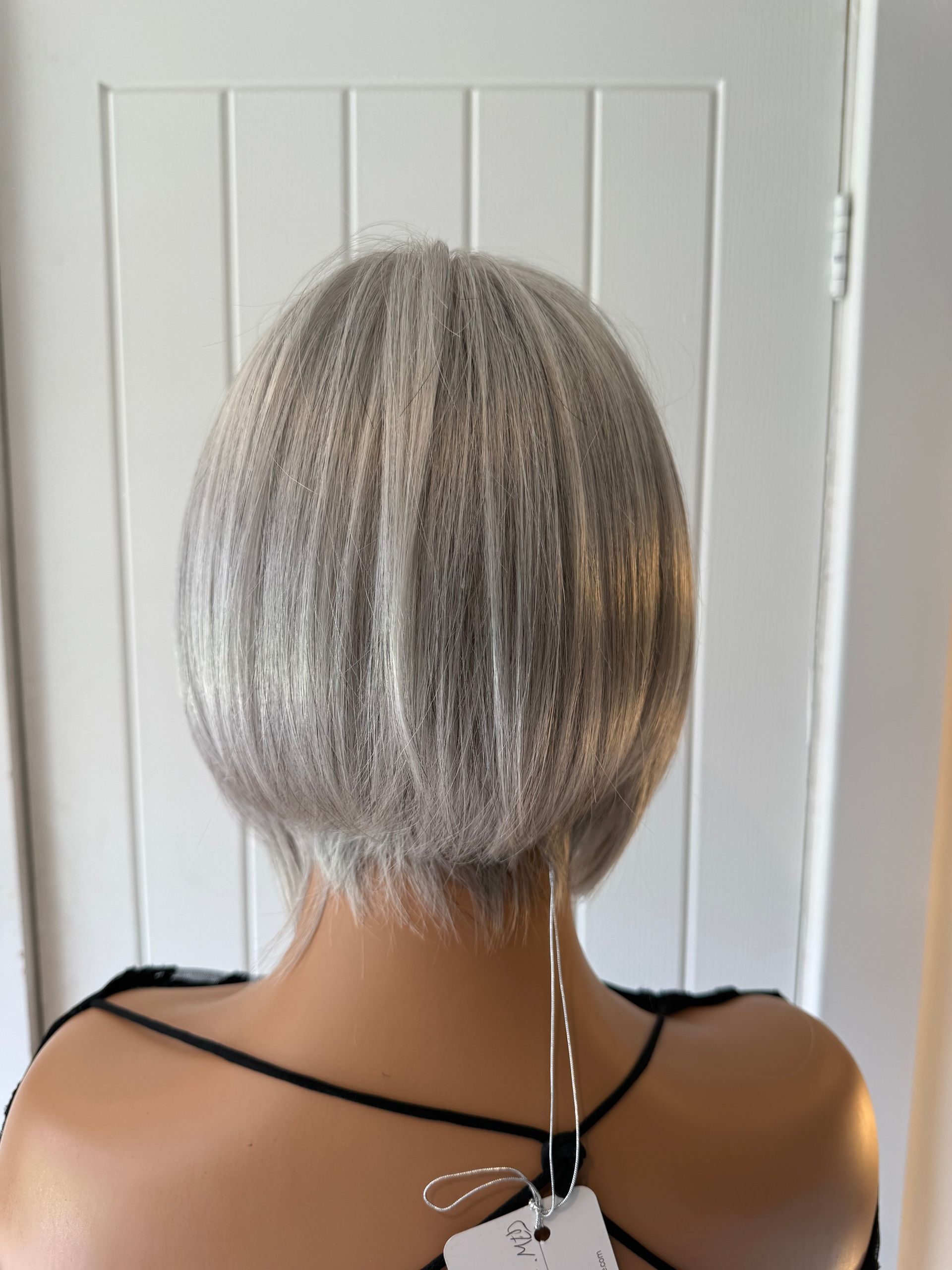 Silver Layered Fringe Premium Fibre Wig