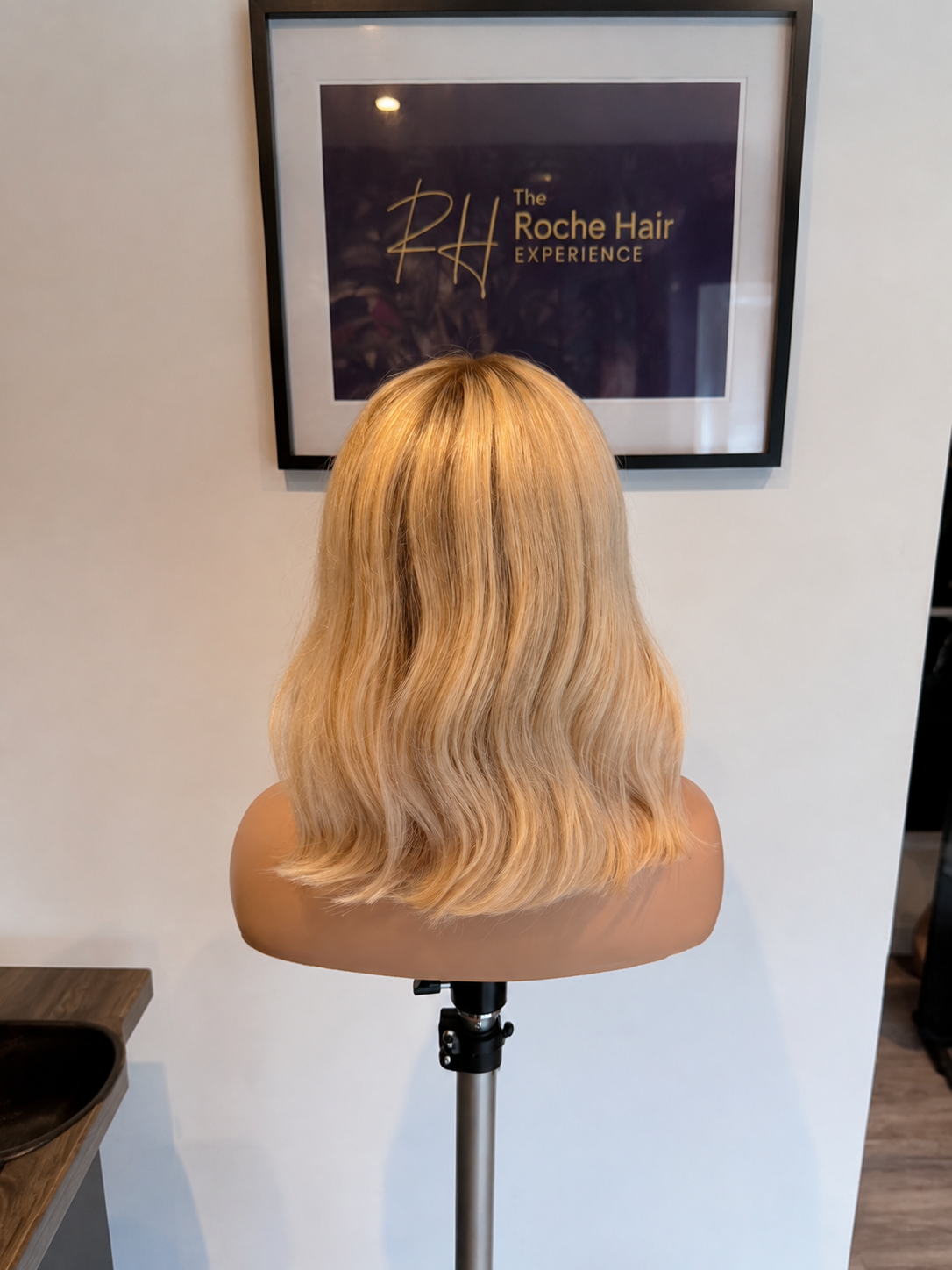 Shoulder-Length Blonde Human Hair Wig