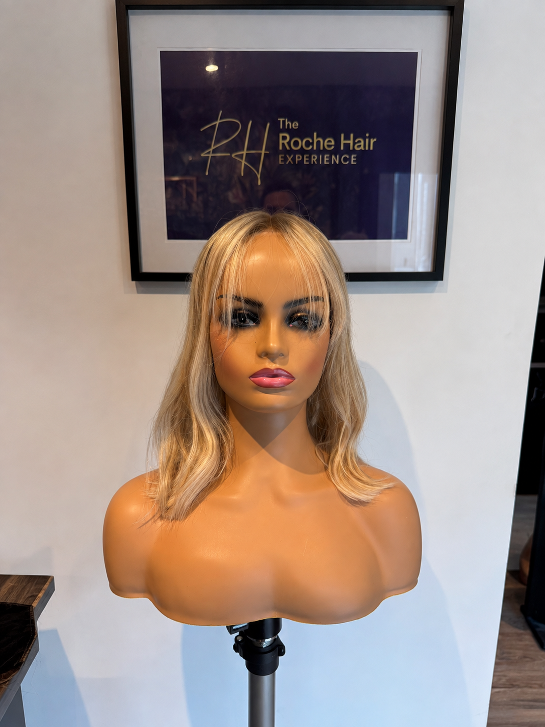 Shoulder-Length Blonde Human Hair Wig