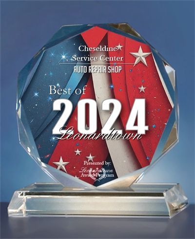 A plaque that says best of 2024 on it
