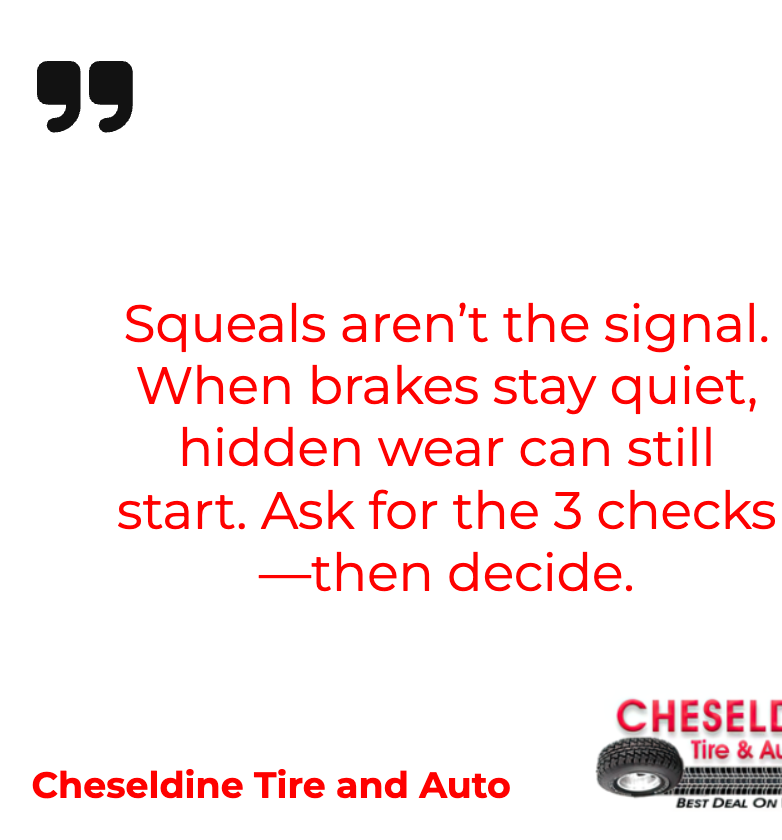 squealing brake ning signs