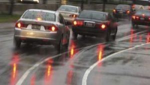 tires on southern md wet road