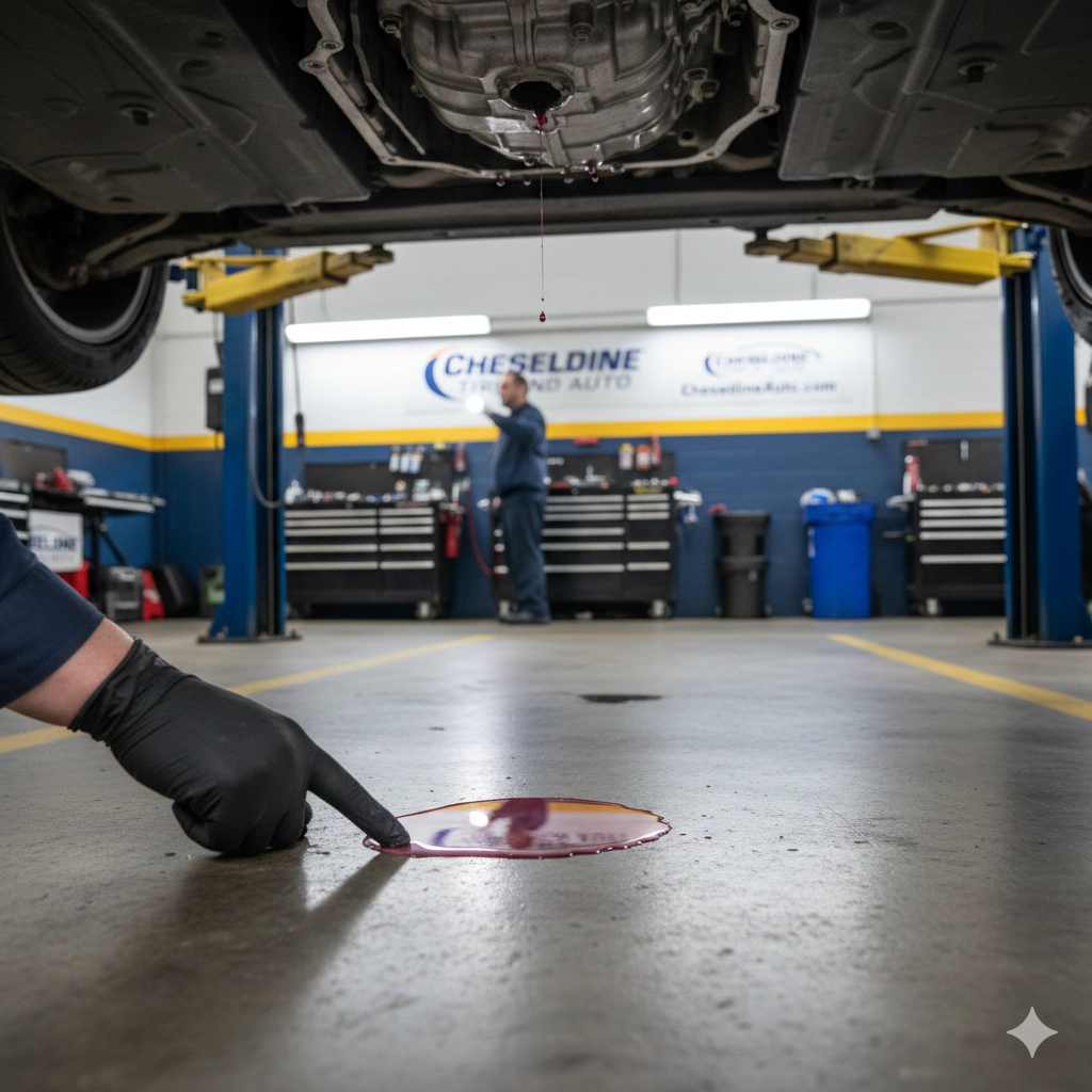 transmission fluid leaking