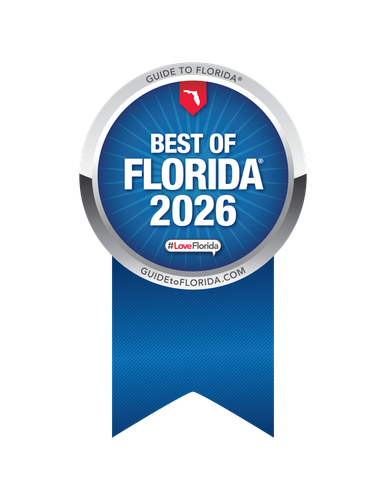 Black and gold award plaque for Best Bet Towing and Recovery, Lake City, FL, 2024 Best of Business 2025