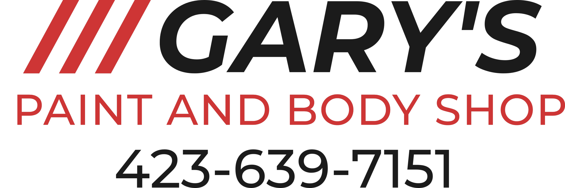 Gary's Paint & Body Shop Logo Gary's Paint & Body Shop Logo
