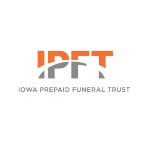 IPFT logo in orange and gray with Iowa Prepaid Funeral Trust text