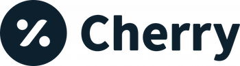 Cherry logo with a navy circle and white percent symbol next to the word “Cherry”
