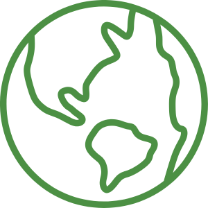 Small green Earth icon