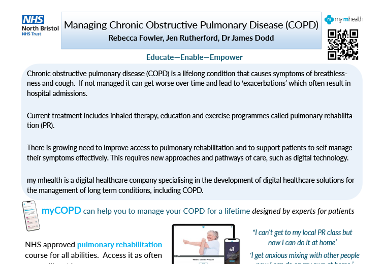 A poster about managing chronic obstructive pulmonary disease