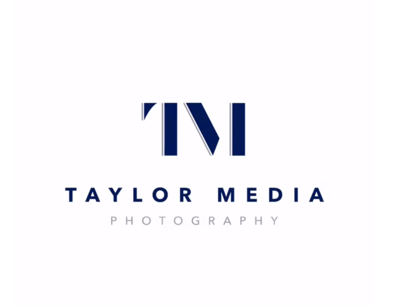 A logo for taylor media photography is shown on a white background.