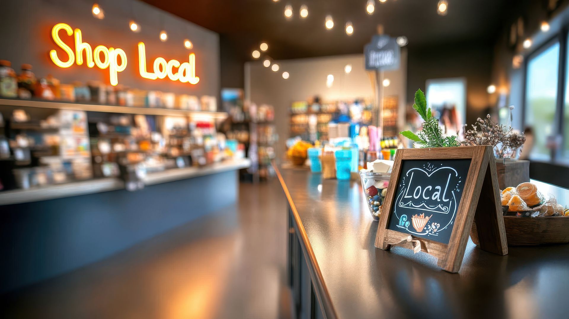 Interior of a shop with a