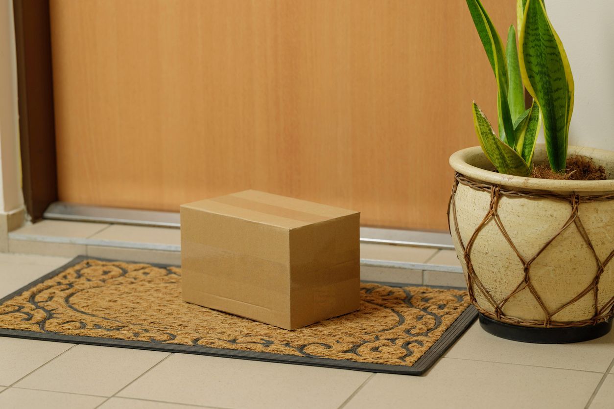 cremation urn being delivered