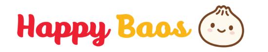 &ldquo;Happy Baas&rdquo; logo with red and orange text and a smiling sheep icon on a white background