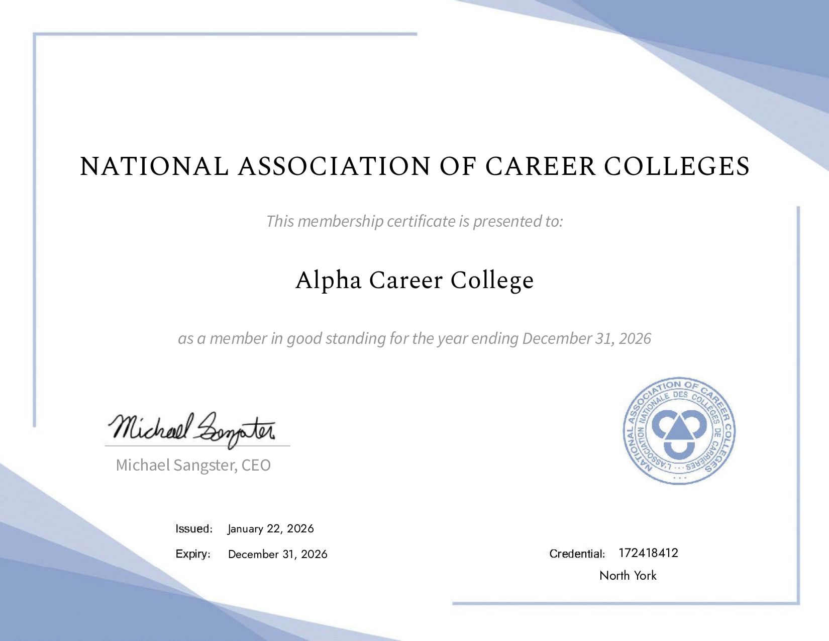 Personal Support Worker Certificate Program | Alpha Career College