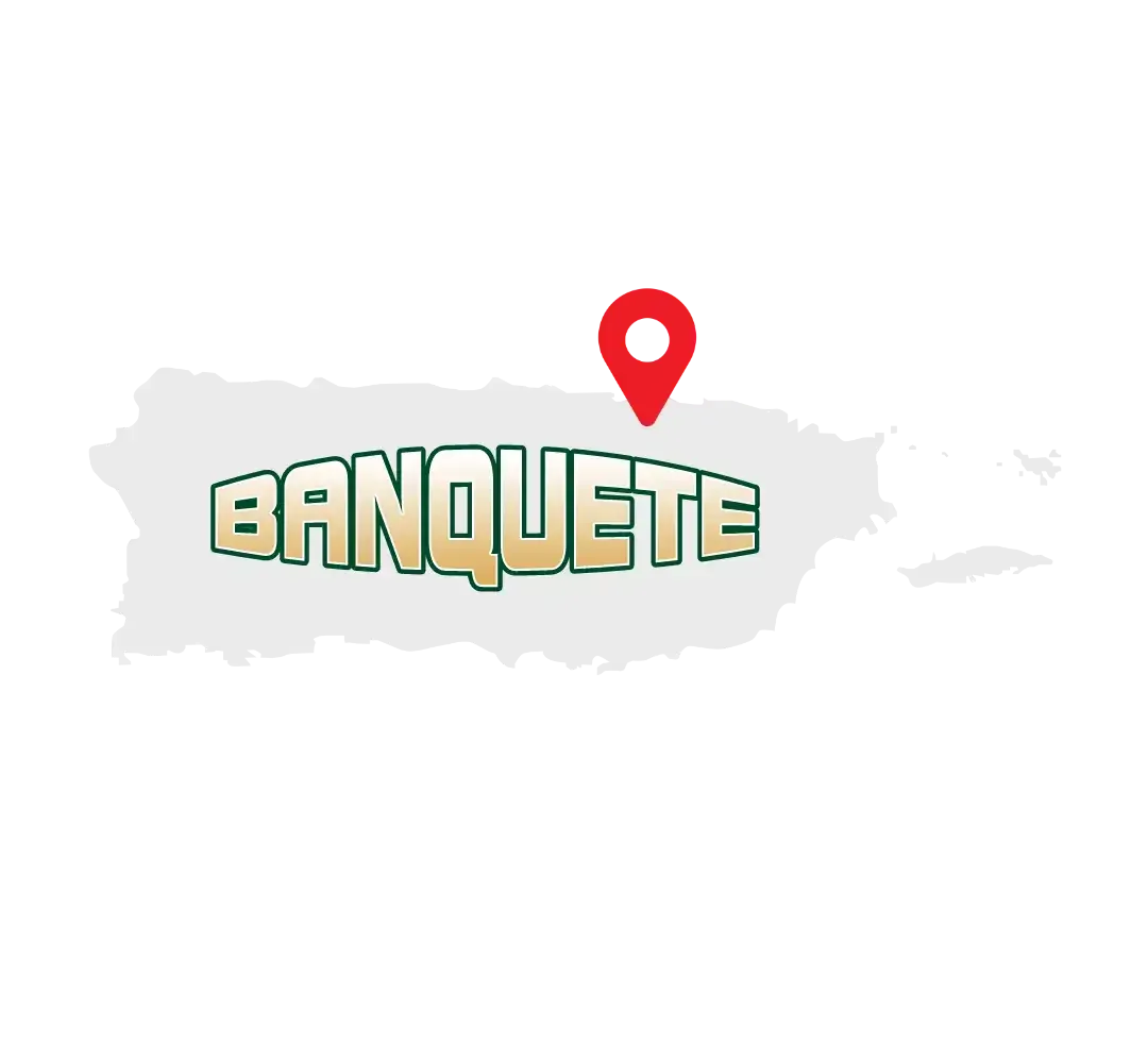 Mapa Puerto Rico Marca Banquete