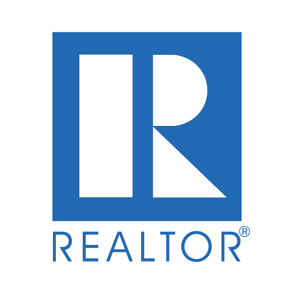 Blue REALTOR logo with a white stylized “R” and the word “REALTOR” below
