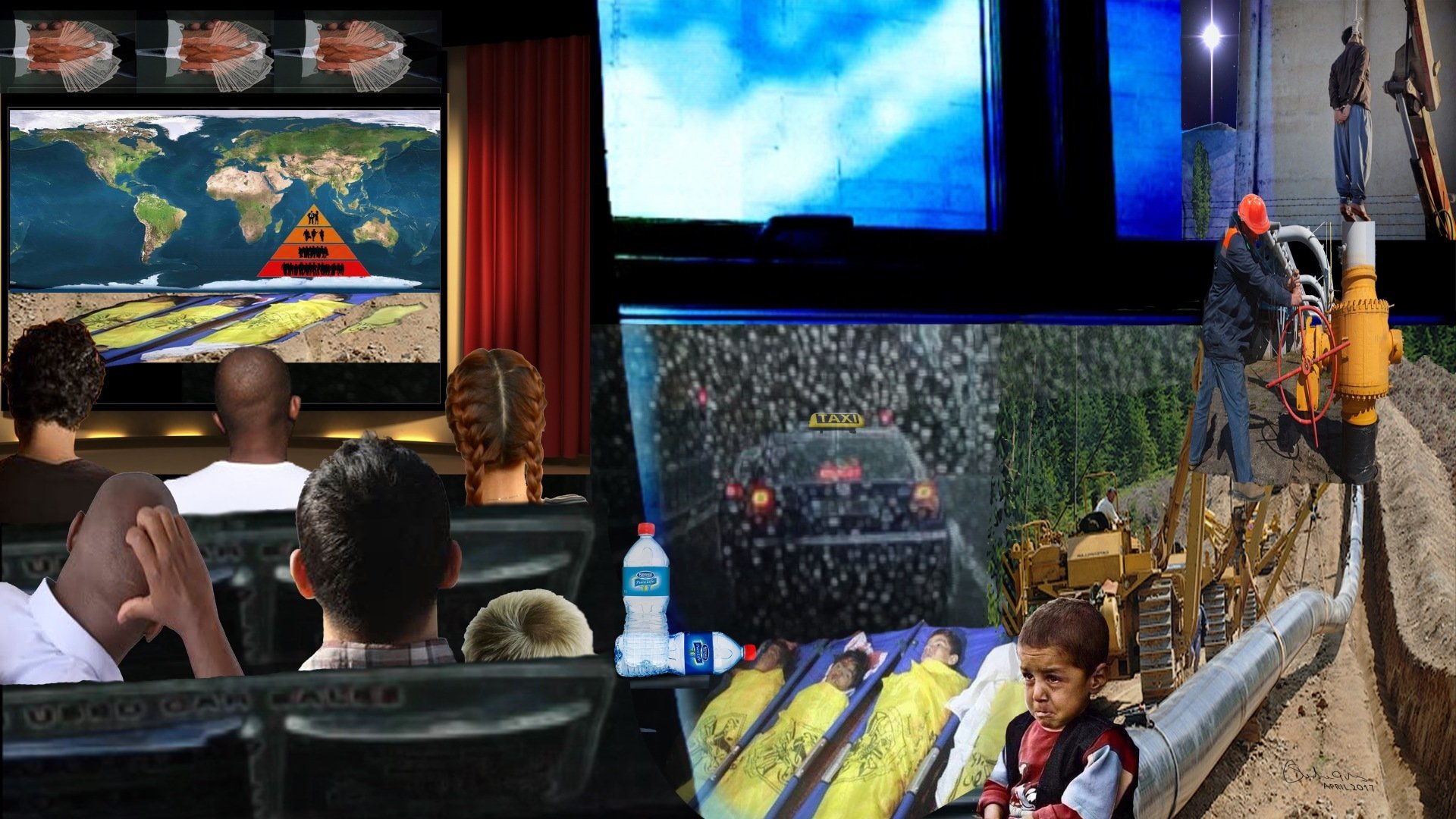 TAXI - Digital Montage by Sheila Giles