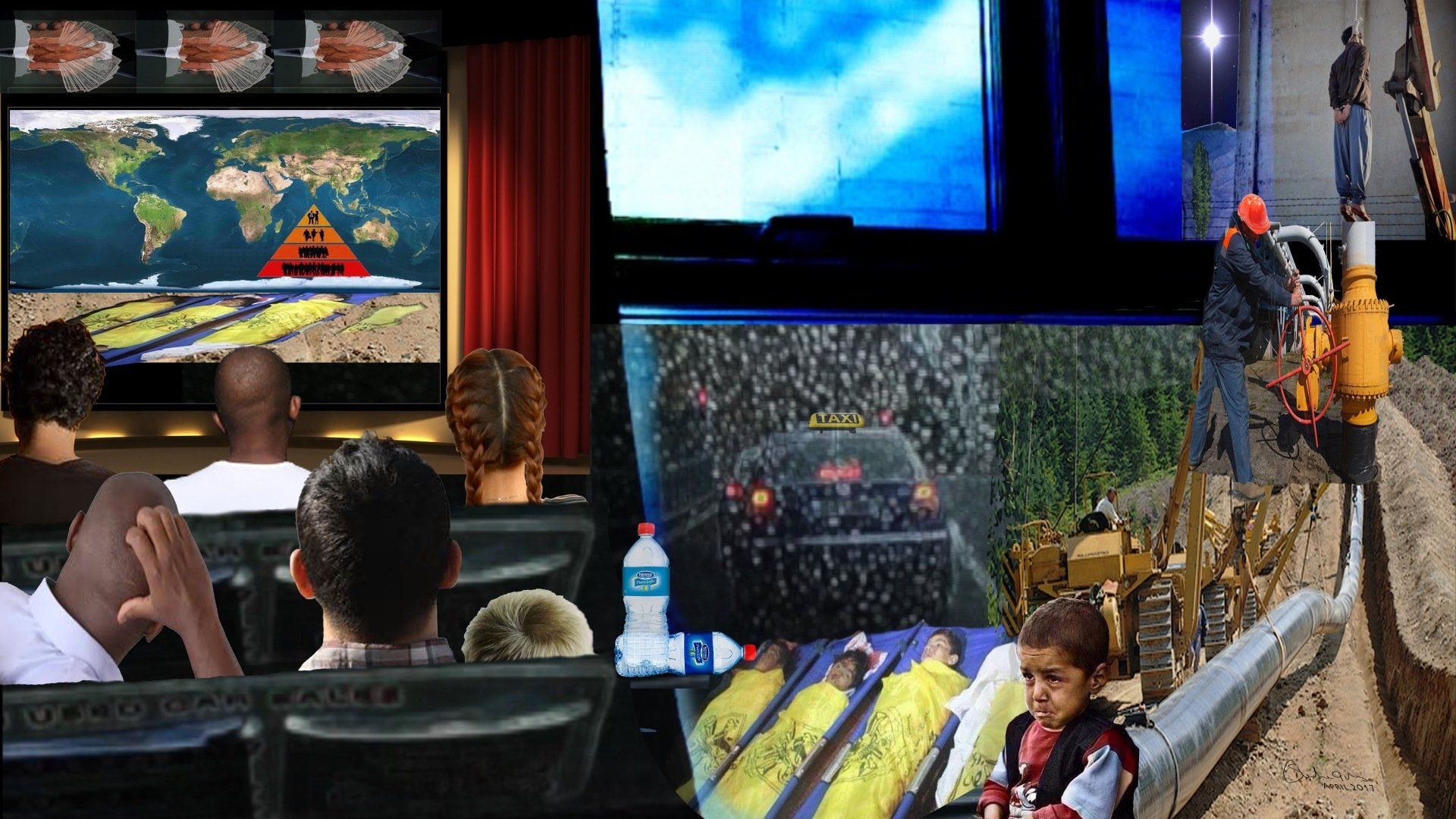 TAXI - Digital Montage by Sheila Giles 