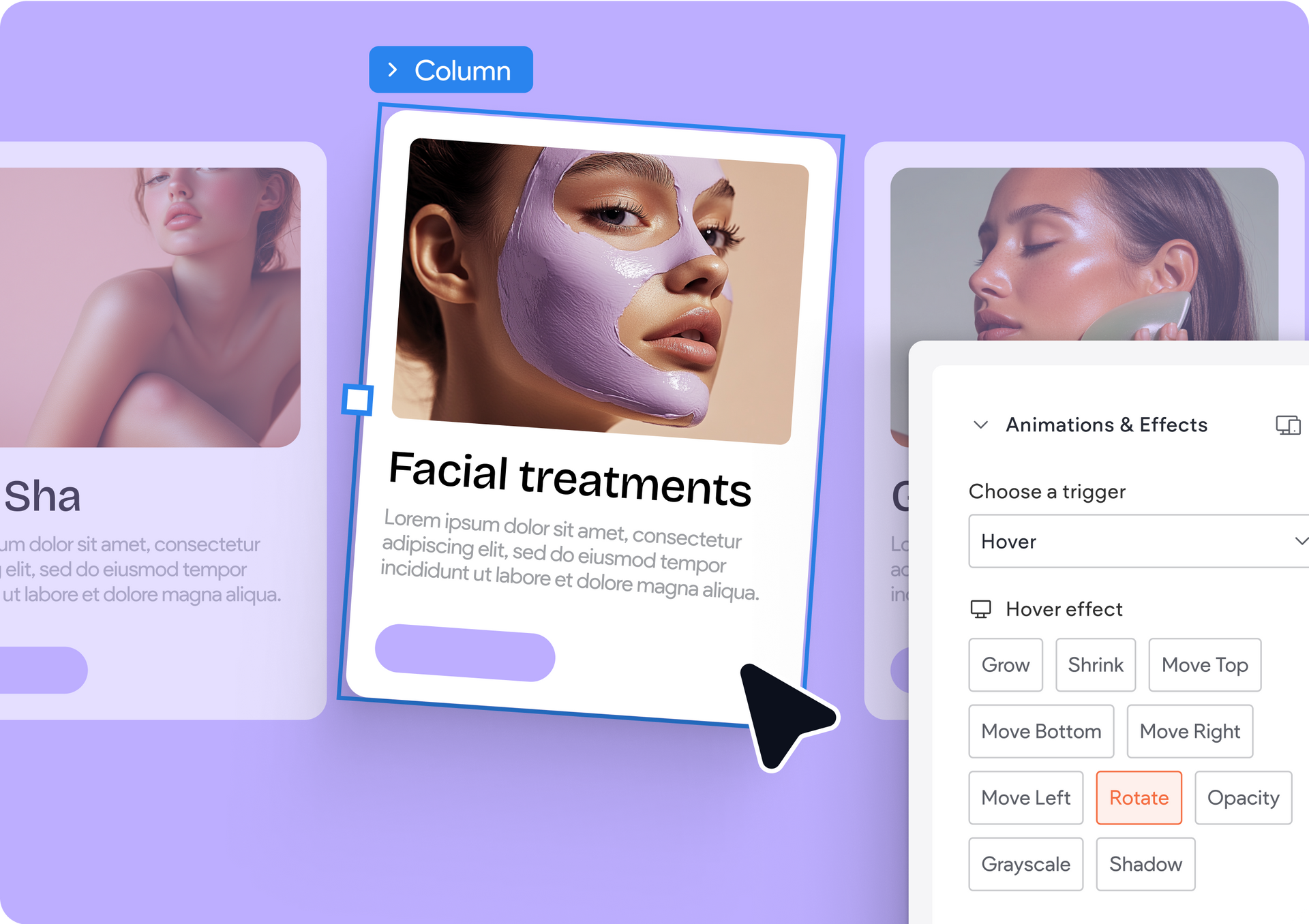 Hover Animations for Editor 2.0 Sections and Columns