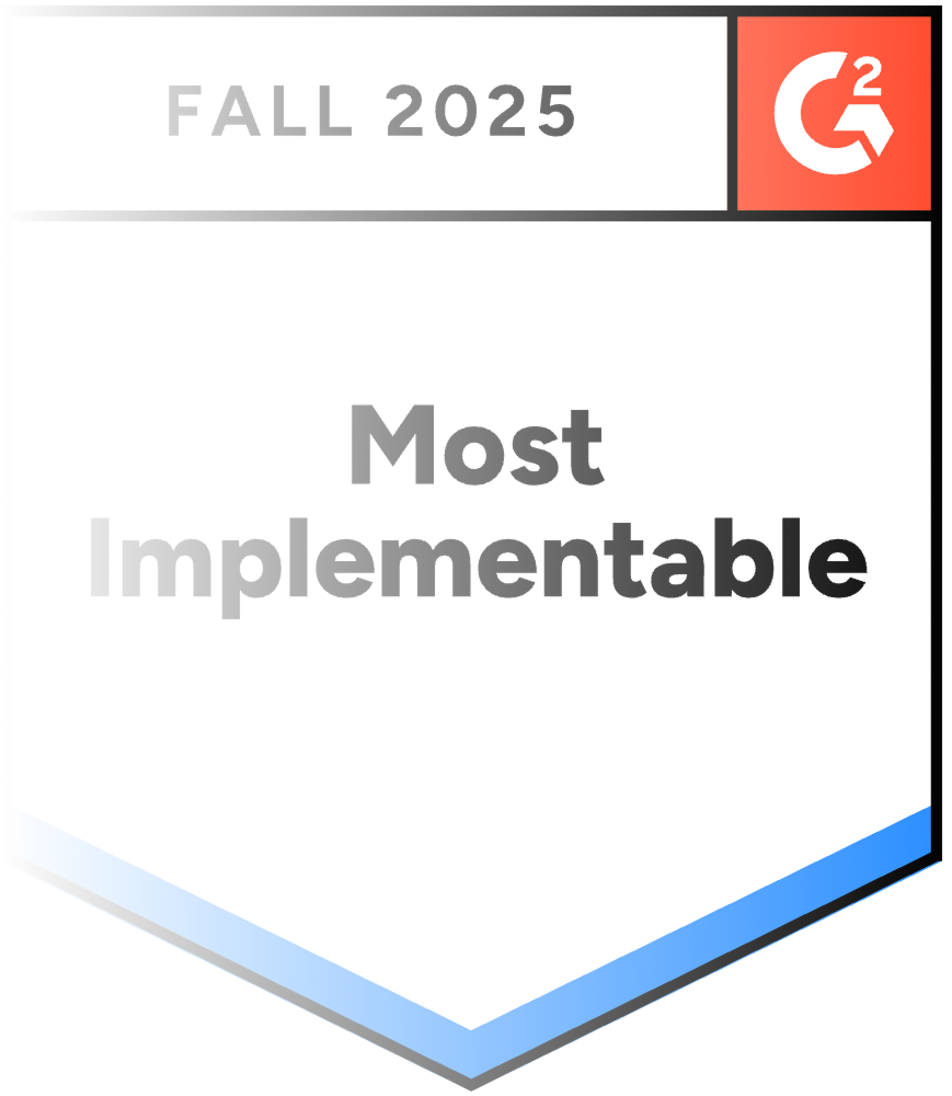 Selo de reconhecimento "Mais Implementável – Inverno de 2025"