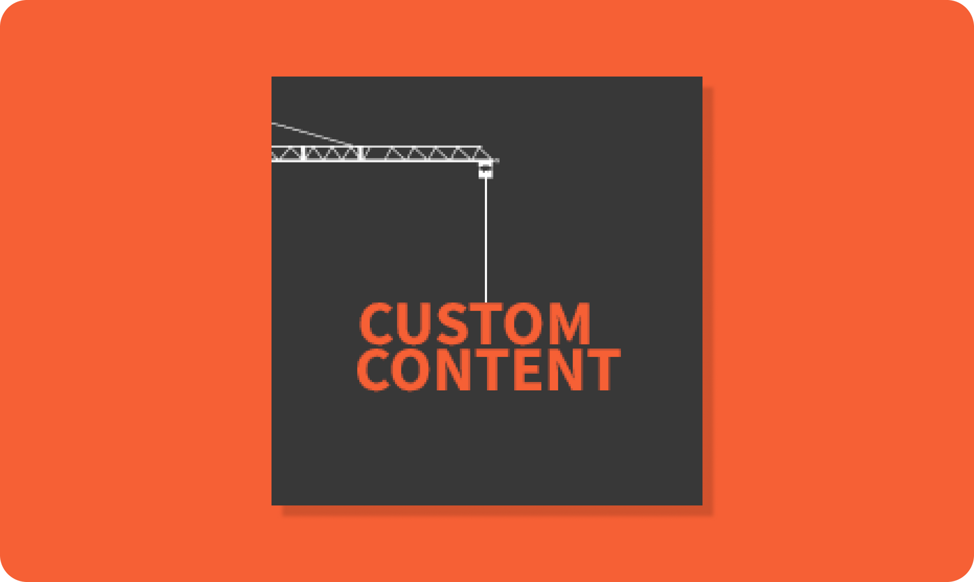 Custom content editor in the widget builder