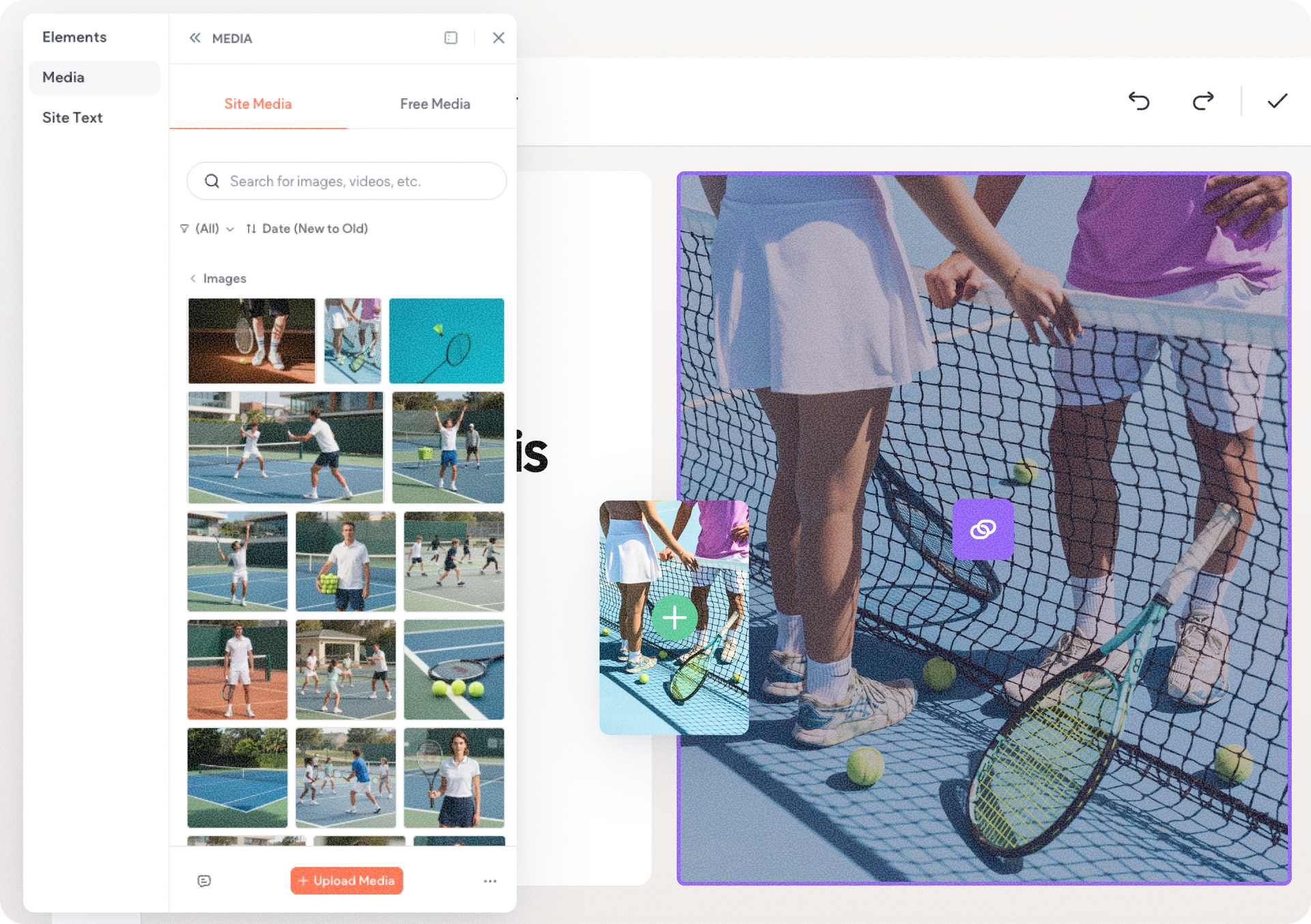 Voorbeeld van inline bewerken van verbonden content
