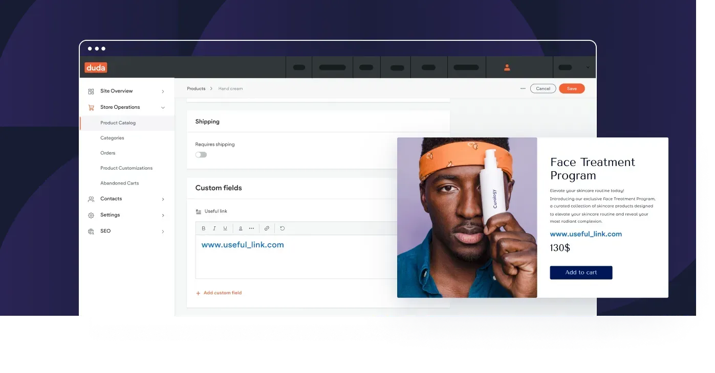 a screenshot of a website with a picture of a man on it .