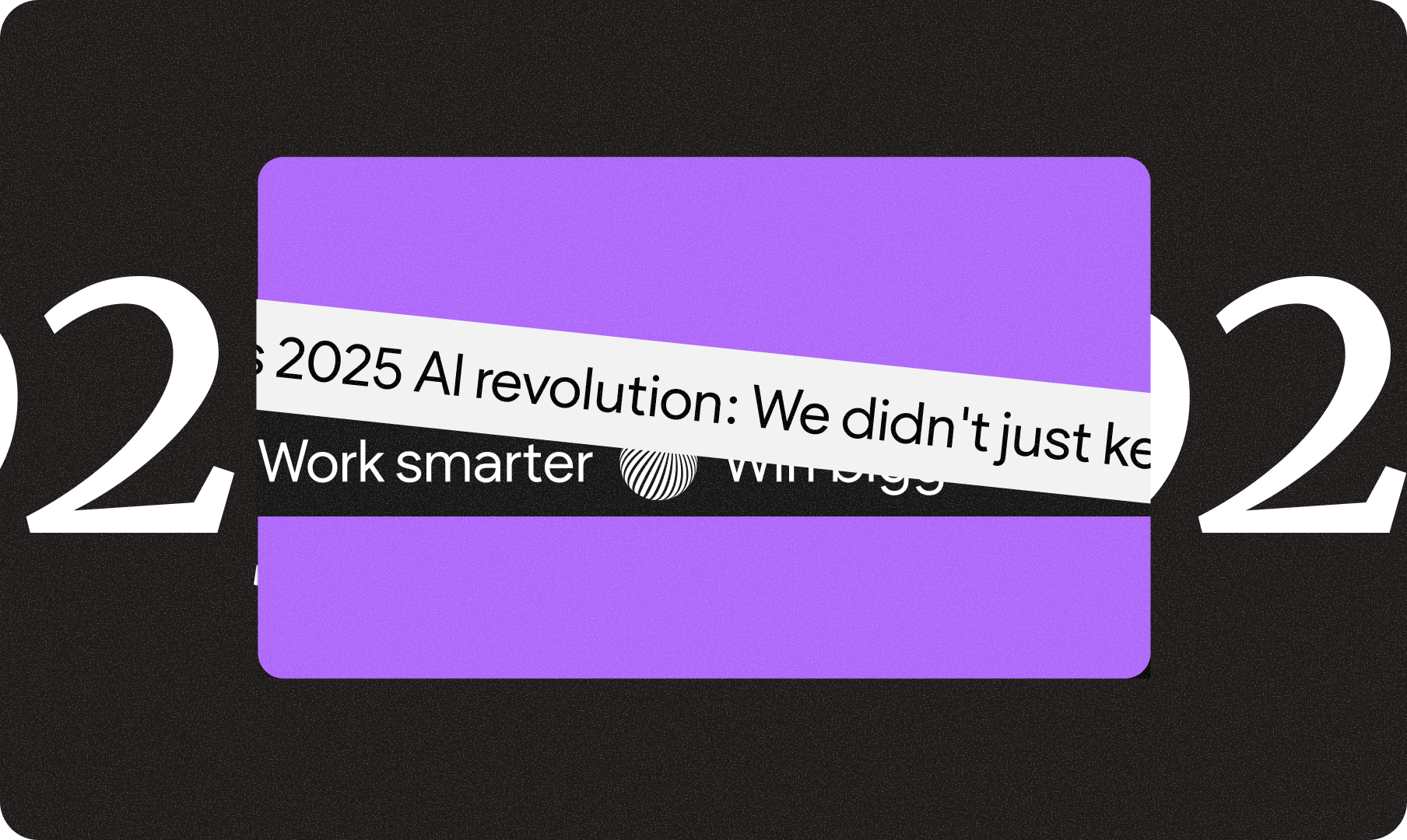 A purple rectangle with the text