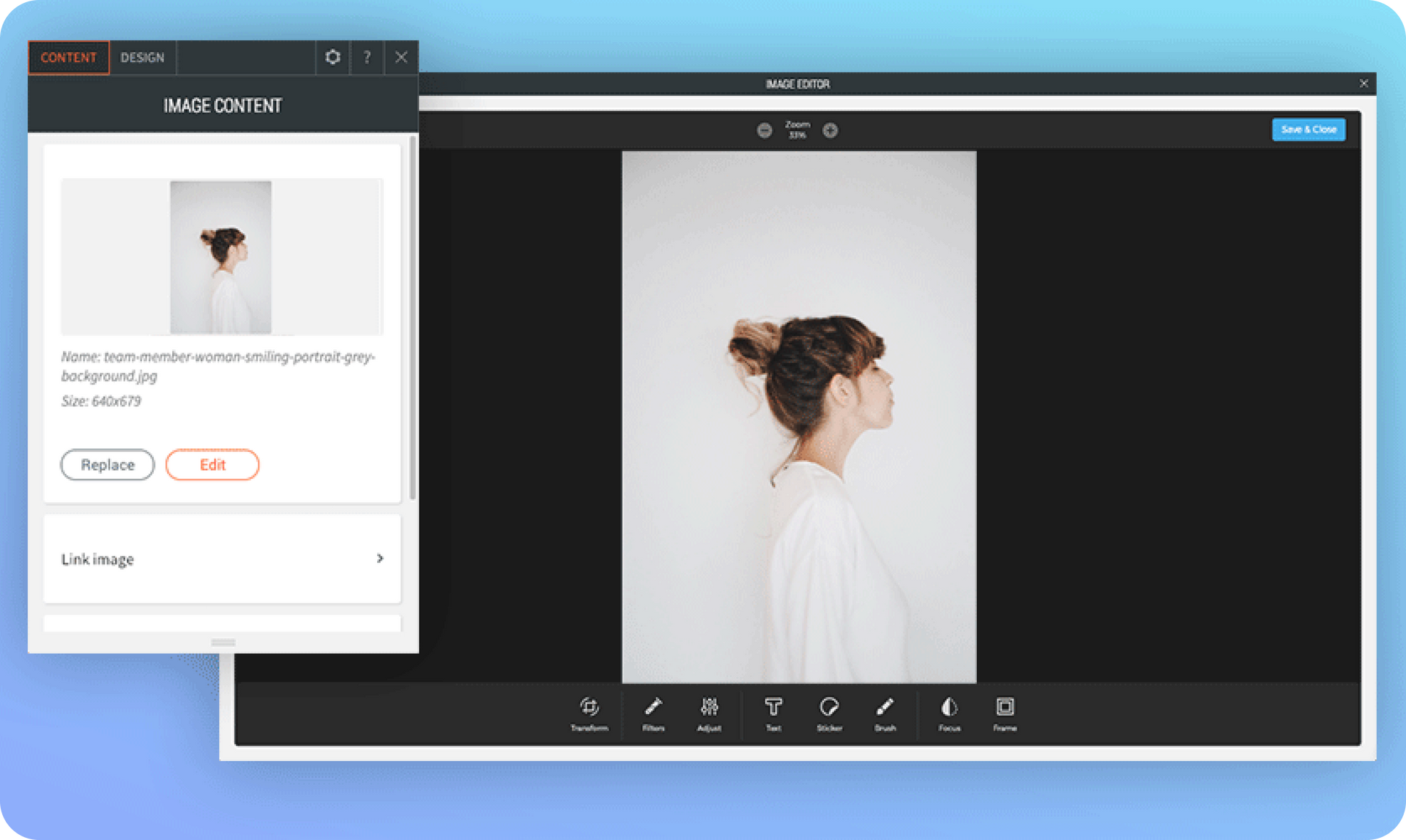 Editor Back Rich New Image Editor