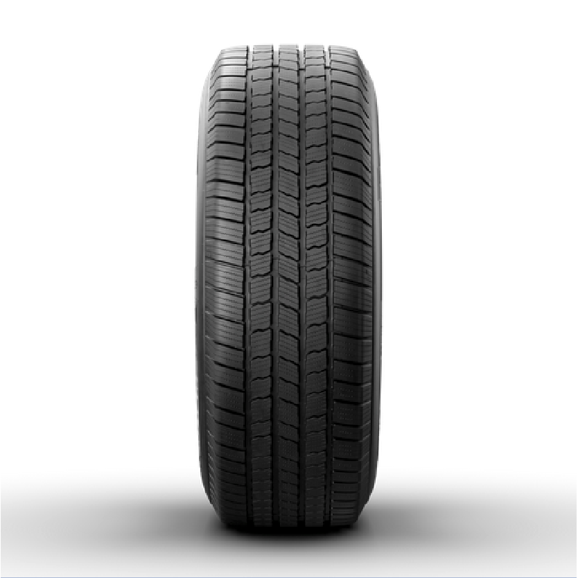 a michelin tire is shown on a white background