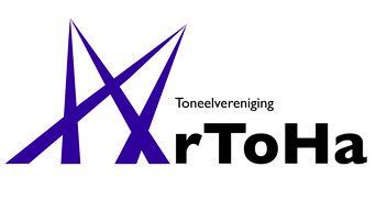 Logo voor de Toneelvereniging Artoha, met een paarse ster en zwarte tekst.