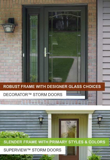 A door with a slender frame with primary styles and colors