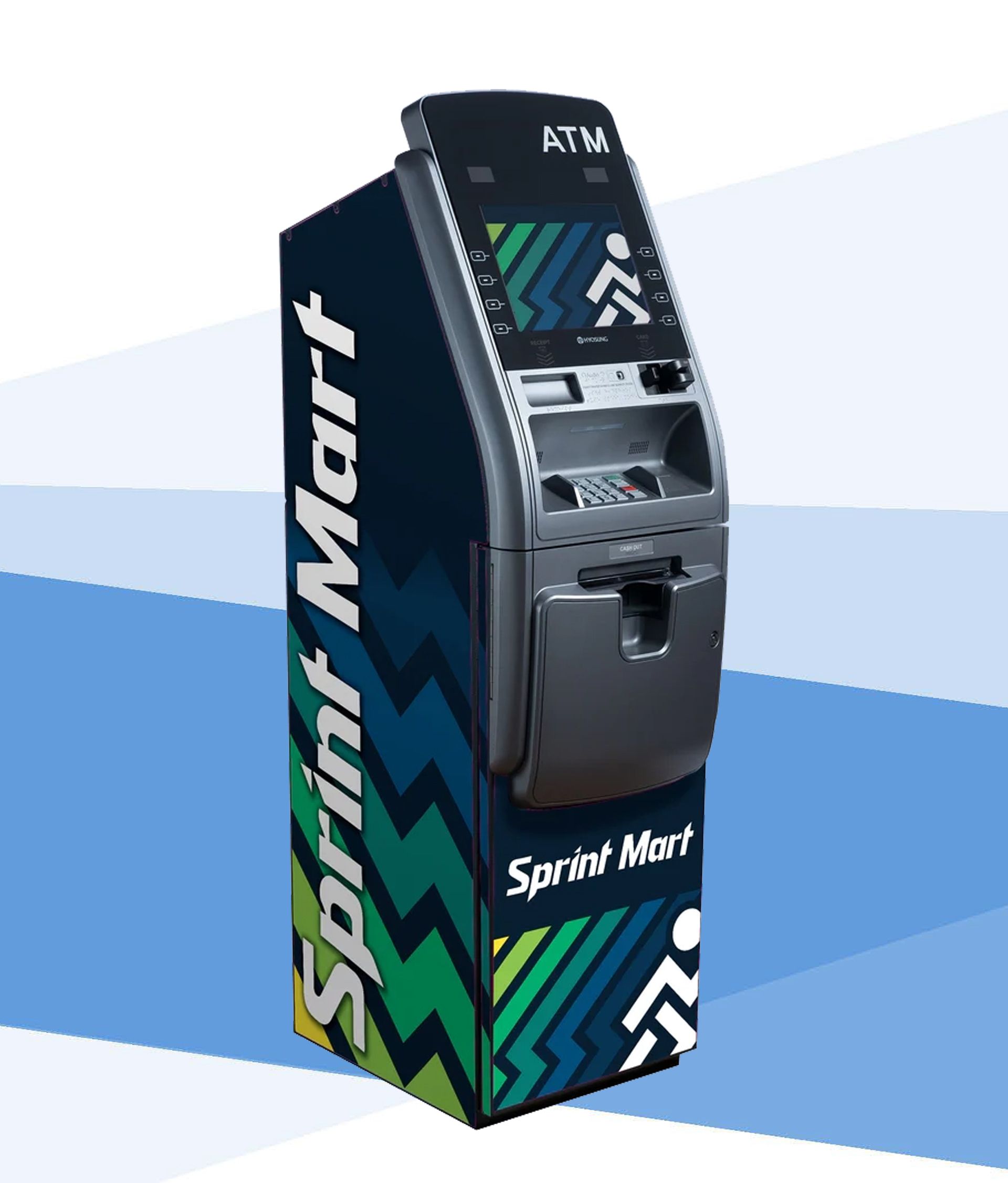 Free ATM installed inside an Wentzville, Missouri retail business through BFC Enterprises' ATM placement program.