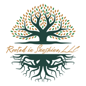 Logo: Tree with roots and leaves in green and brown, text 