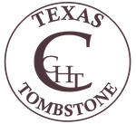 A circular logo with the text