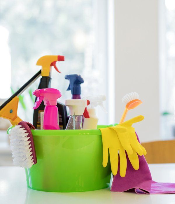 Cleaning Tools in a Bucket — Adelaide, SA — Super Carlo's Cleaning Services Cleaning Tools in a Bucket — Adelaide, SA — Super Carlo's Cleaning Services