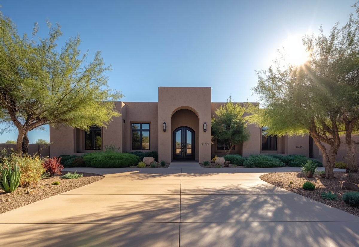 Concrete Driveway in New Mexico.