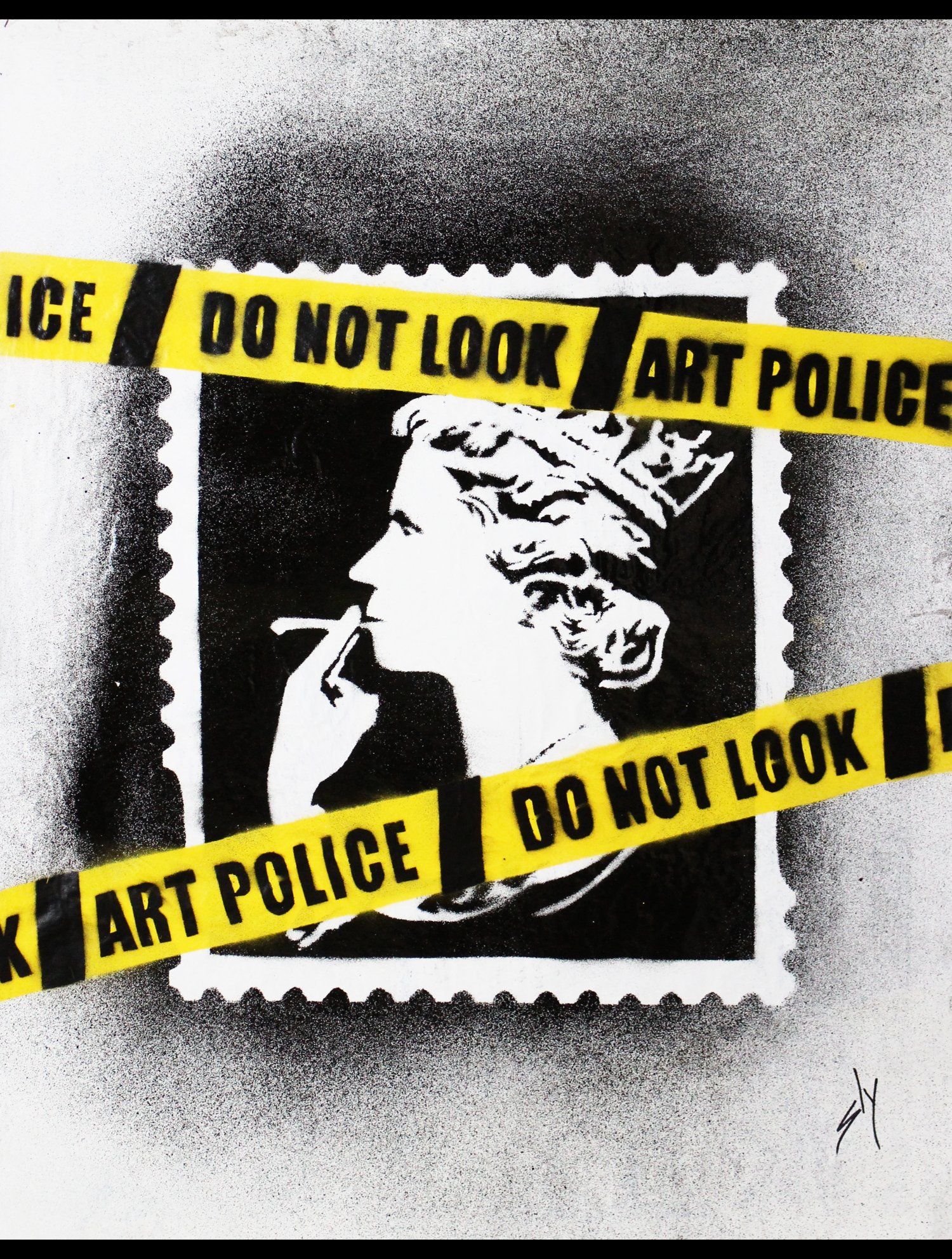urban pop art by sly barbed stockings