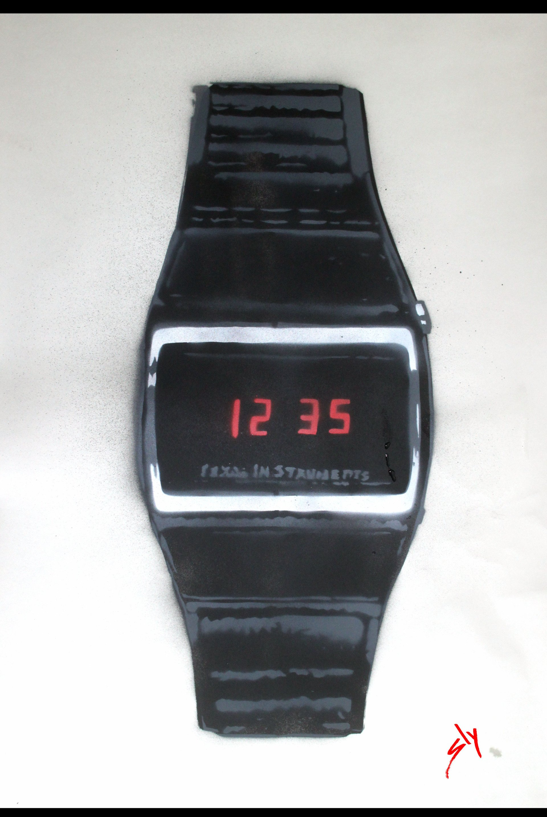 urban pop art by sly digital watch