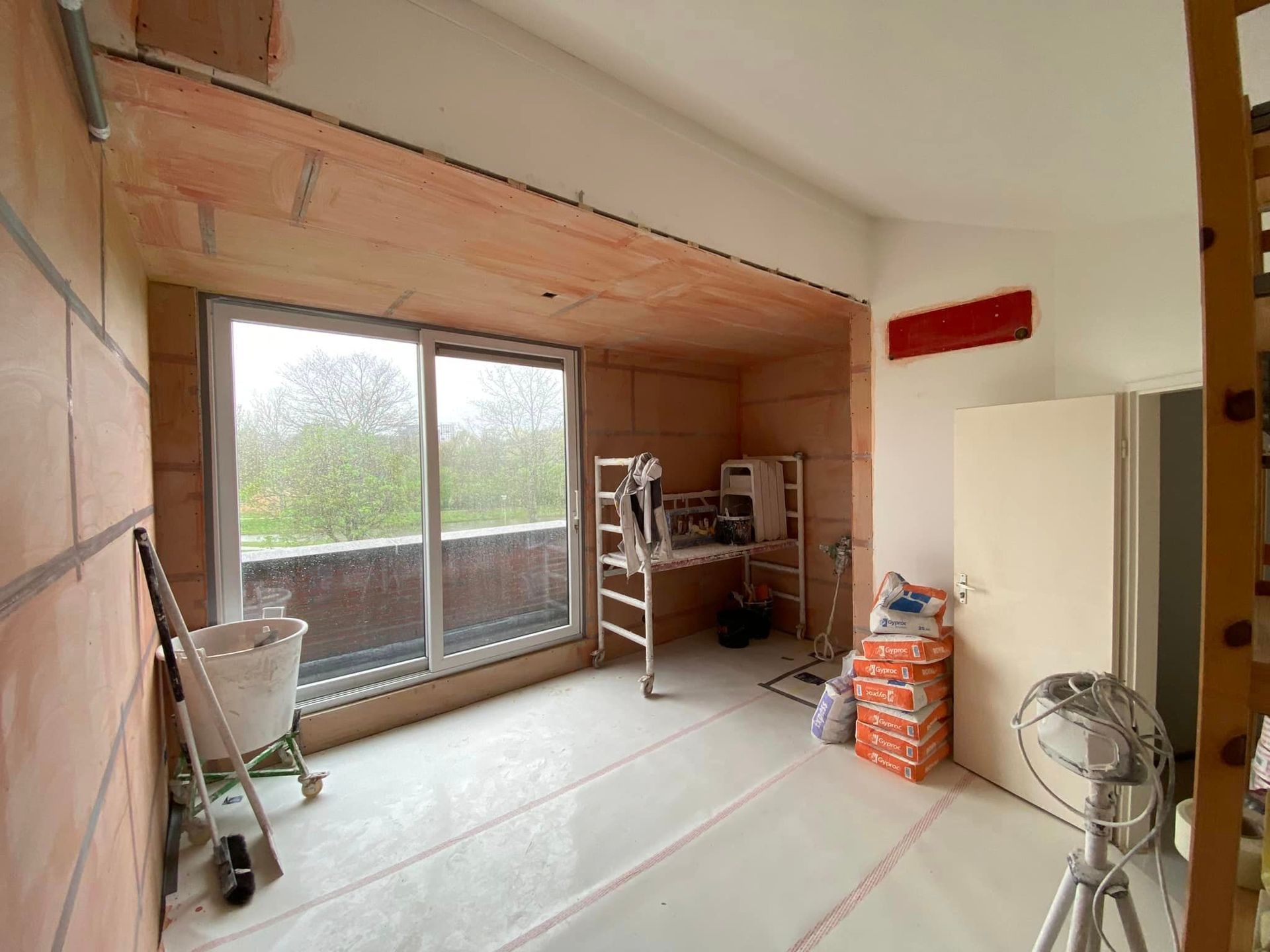 Stucwerk repareren na lekkage