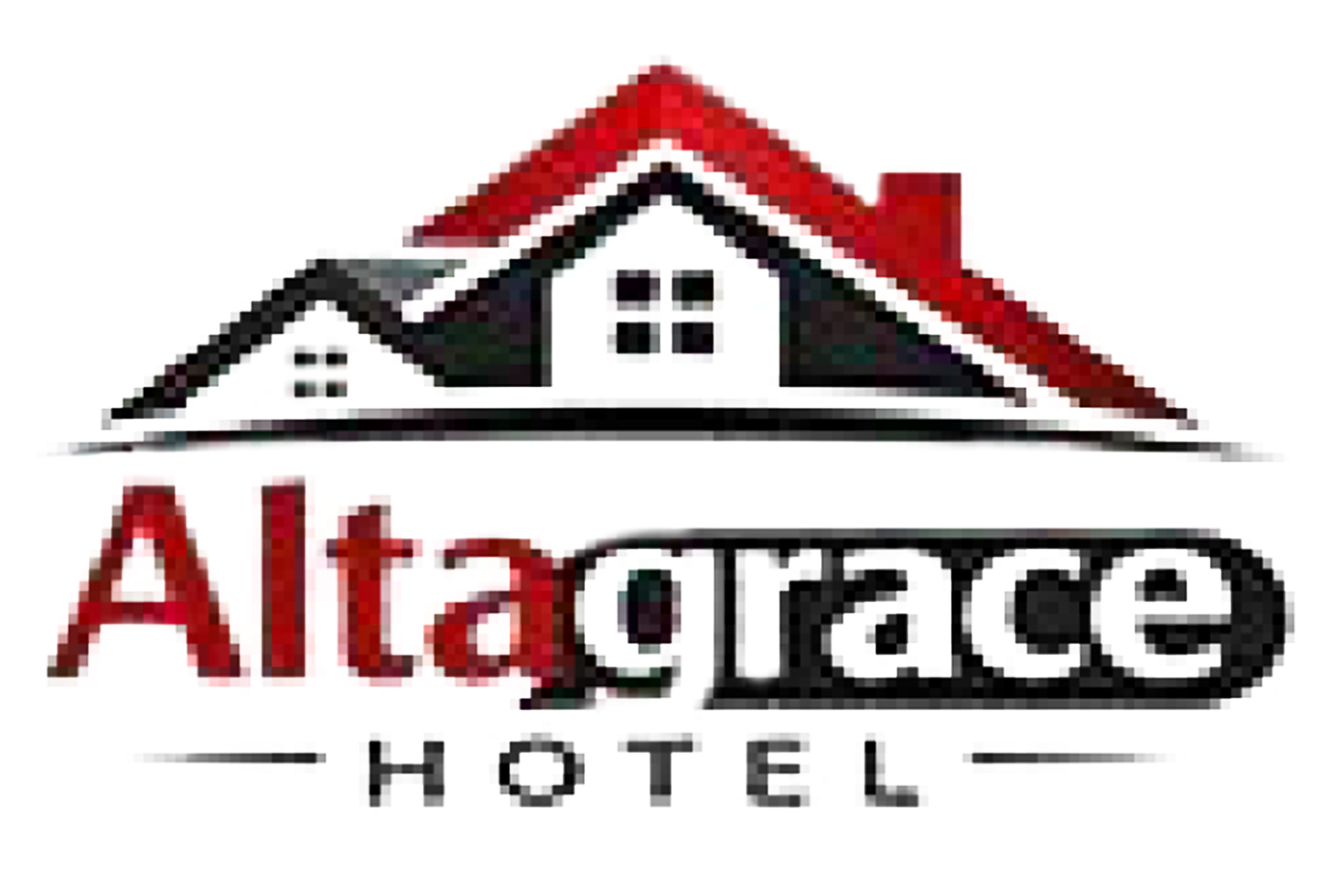 Altagrace Hotel logo with a red and black roof icon above the name