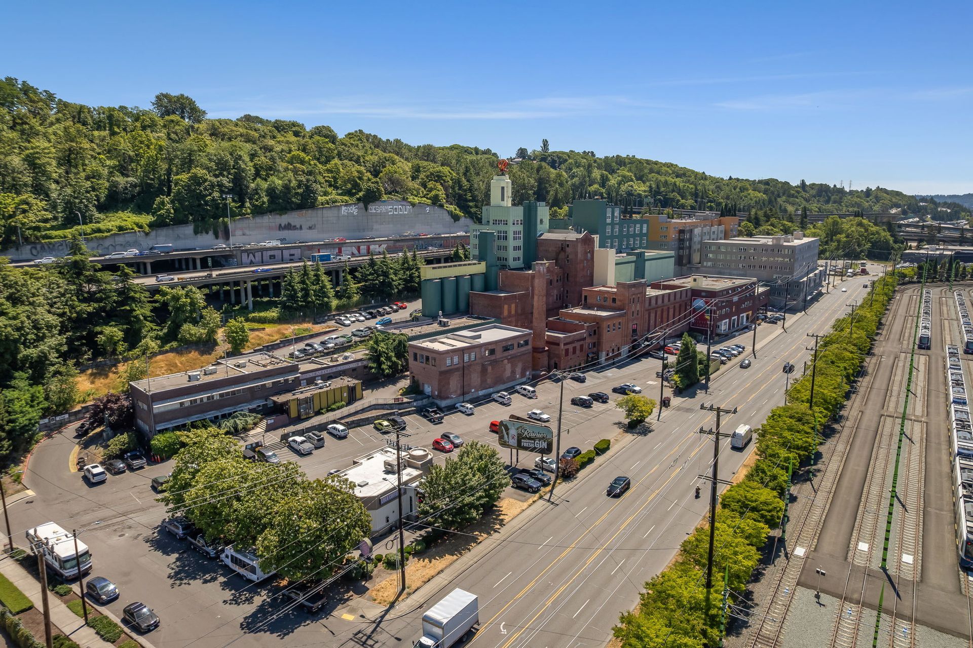 Aerial Photo of The Old Rainier Brewery