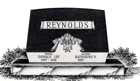 black headstone