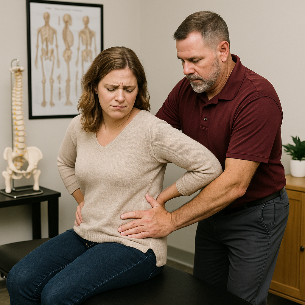 Gentle spinal adjustment for disc pain relief