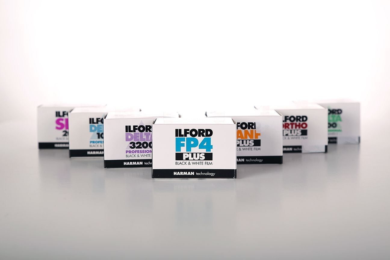 Variety of Ilford 35mm B&W film