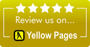 Yellow button with five stars,